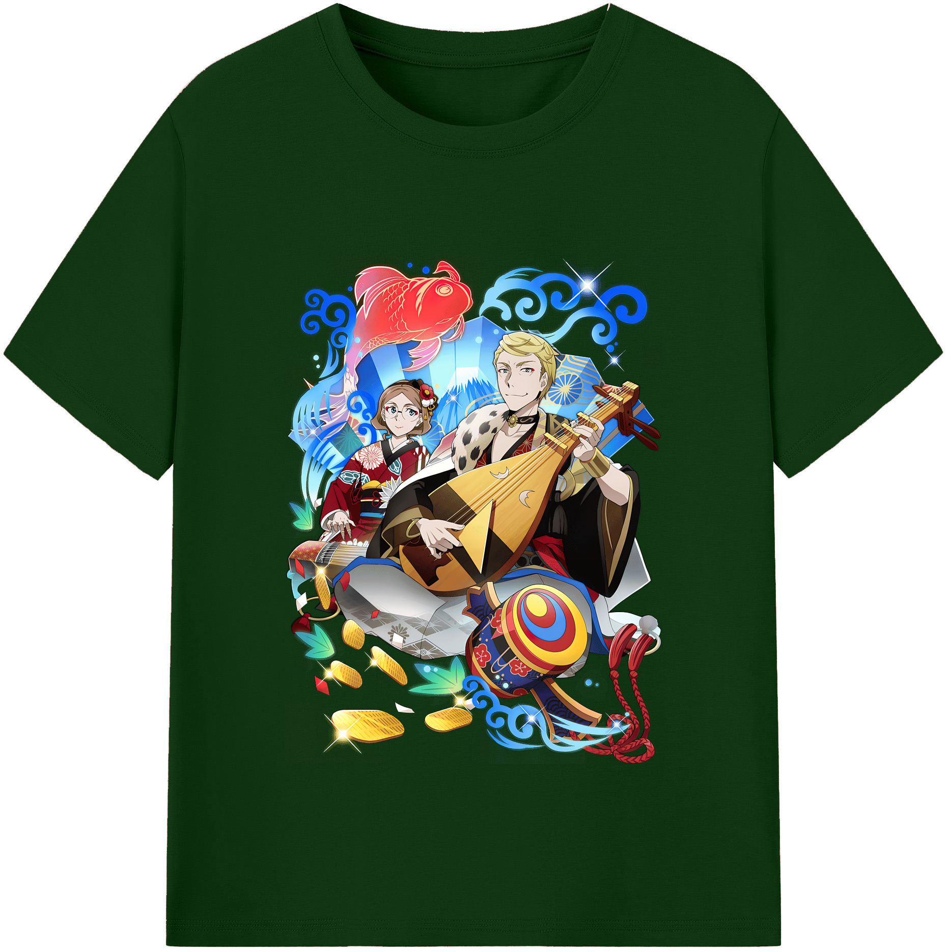 （画像用） 文豪ストレイドッグス Bungo Stray Dogs 綿100％半袖Tシャツ（フロントプリント）